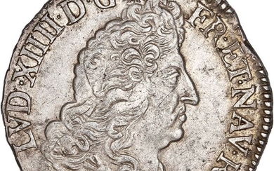France - Louis XIV - 1/2 Écu aux 8L 1691-H (La Rochelle) - Silver