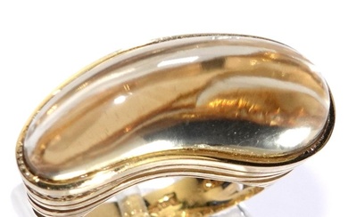 Free resizing up to 60/19,1 mm - 18 kt. Yellow gold - Ring, Set - 11.55 ct Citrine - Diamonds