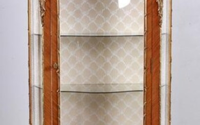 French style serpentine display cabinet