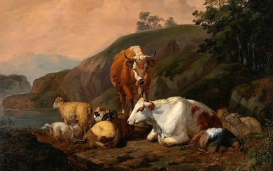 Friedrich Voltz, Cows on the pasture