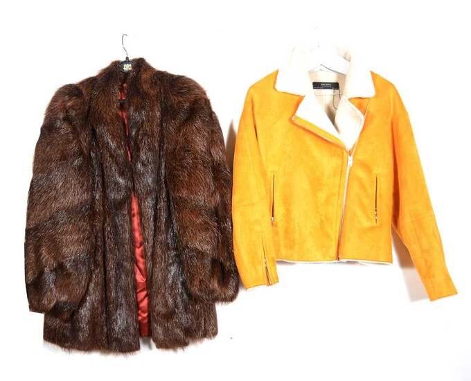 Fur, suede and leather jackets, coats and stoles.