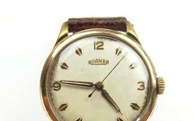 Gents Gold Plated Roamer MST 372 Manual Wrist Watch