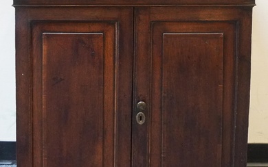 George III Style Oak Hanging Cabinet