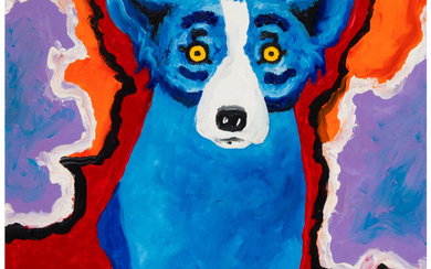 George Rodrigue (1944-2013), I Feel a Red Dog Day Comin' On (1993)