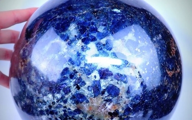 Giant Rare Deep Blue Cordierite Sphere - 230×230×230 mm - 20116 g