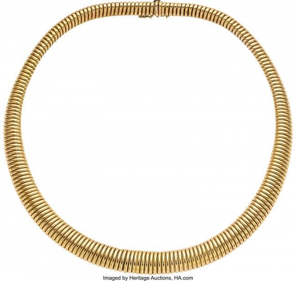 Gold Necklace, French Metal: 18k gold Marked