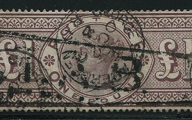 Great Britain 1888 - £1 brown-lilac watermark ORBS - Stanley Gibbons nr. 186