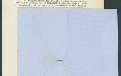 Great Britain Ephemera 1850s Ralph's Polychrest envelope specimen page with the envelope affixe...