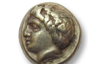 Greece (ancient) - Ionia, Phokaia. EL hekte, 387-326 B.C. - Dionysos, well centered - Electrum