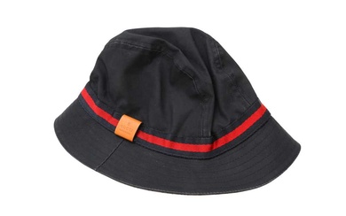Gucci Navy Web Bucket Hat - Size M