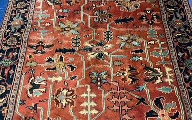 Hand Knotted Agra Heriz 6.2x9 ft. #110