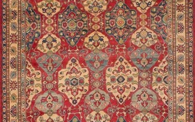 Hand-knotted Finest Gazni Red Wool Rug 10'0" x 14'8"