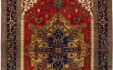 Hand-knotted Serapi Heritage Red Wool Rug 12'0" x 18'4"
