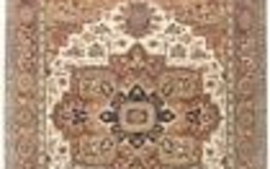 Handmade Oriental Rug Large 9X12 Tribal Heriz Serapi Dining Room Decor Carpet