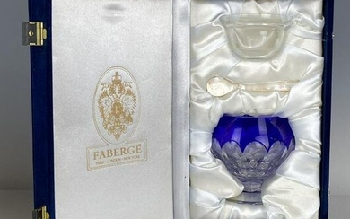 IMPERIAL FABERGE CRYSTAL CAVIAR SET