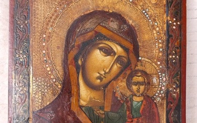 Icon - Mother of God of Kazan - Wood