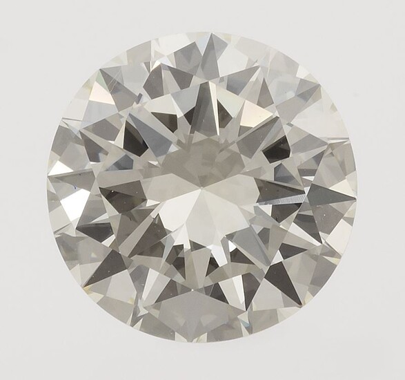 Important brilliant-cut diamond weighing 6.74 carats