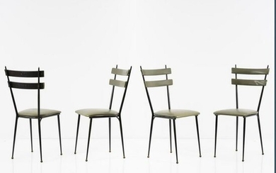 Italy, Set of four chairs, c. 1958
