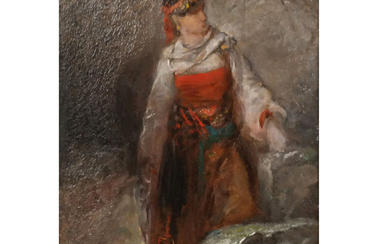 J.-F. PORTAELS: "Algerienne" - Woman in Red