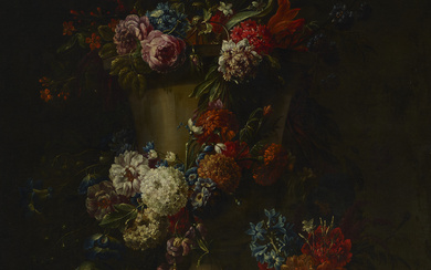JACOBUS MELCHIOR VAN HERCK (ACTIVE ANTWERP 1698-1735) Flowers in ...
