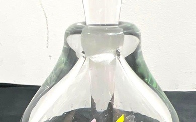 John Burchetta Art Glass perfume bottle signed and dated 1995