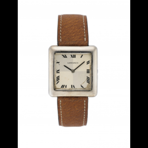 LONGINES Gent's silver wristwatch 1970s Dial, movement and case...