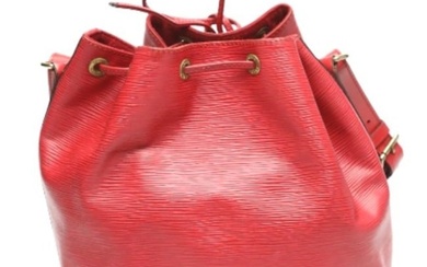 LOUIS VUITTON Drawstring Type Epi Petit Noe M44107 Louis Vuitton Castellian Red Shoulder Bag LV