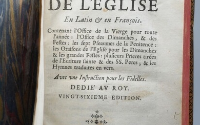 L’office de l’église en latin et en françois…... - Lot 73 - FW Auction