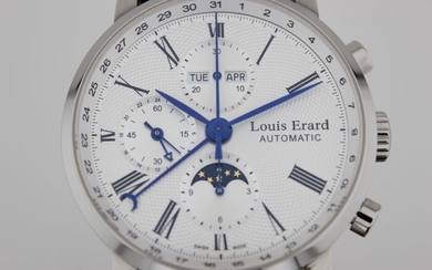 Louis Erard - Excellence Triple Date Moonphase Chronograph-Fullset - 80231AA01 - Men - 2011-present