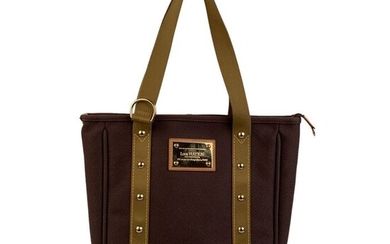 Louis Vuitton - Brown Olive Canvas Antigua MM Shopper Bag Shopper bag