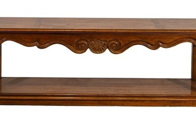 Louis XV Style Carved Mahogany Console Table