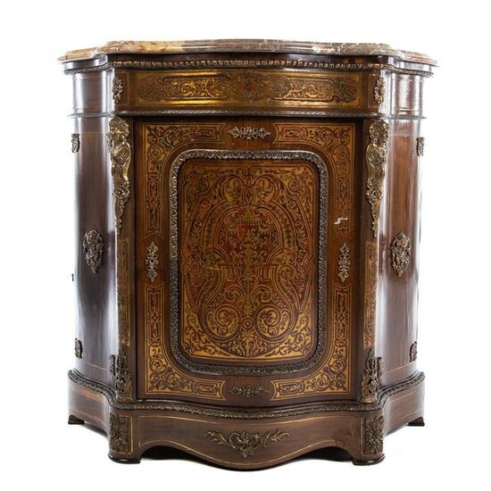Louis XVI Style Faux Bulle Cabinet
