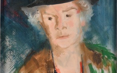 M. BROWNE COHANE, AMERICAN 20TH CENTURY, PORTRAIT OF ANNE ARCHBOLD, Oil on canvas, 20 1/4 x 16 1/4 in. (51.4 x 41.3 cm.), Frame: 25 3/4 x 20.7 in. (65.4 x 52.7 cm.)