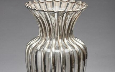 MANIFATTURA ITALIANA DEL XX SECOLO Crystal vase with
