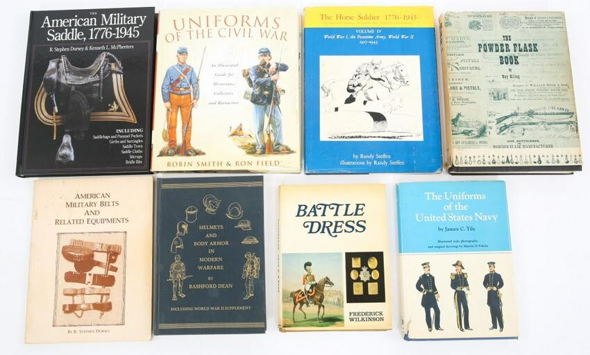MILITARY COLLECTOR'S REFERENCE BOOK LOT OF 8