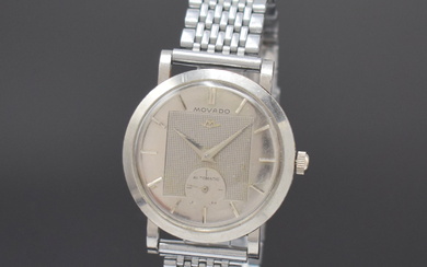 MOVADO gents wristwatch in steel reference 18463, Switzerland around 1950,...