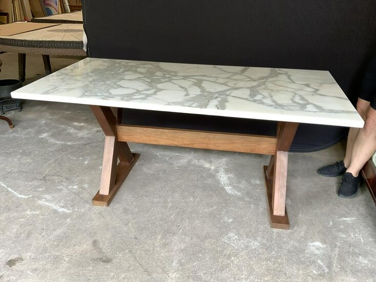 Marble Topped Dining Room Table