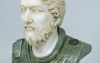 Marble bust depicting Roman