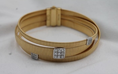 Marco Bicego - 18 kt. Yellow gold - Bracelet - 0.43 ct Diamond