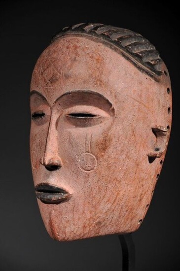Mask (1) - Wood - Masque Lwena - Chokwe - Angola