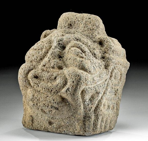 Maya Stone Head - Ik' K'uh (Wind Deity)