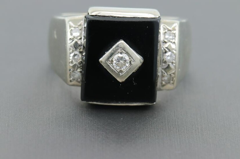 Men's Diamond / Onyx Ring