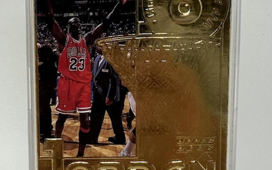 Michael Jordan 1999 Fleer Retirement 22Kt Gold Card