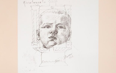 Michelangelo Pistoletto, No. 5, Screenprint