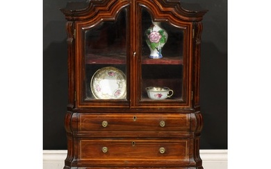 Miniature Furniture - a 19th century rosewood Dutch display ...