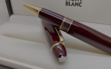 Montblanc - Meisterstück Le Grand Maroon Resin & Gold Rollerball Pen