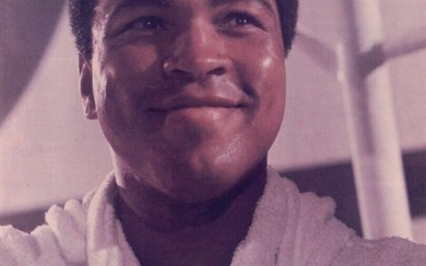 Muhammad Ali Signed Autographed 8X10 Photo Vintage Robe Close-Up JSA