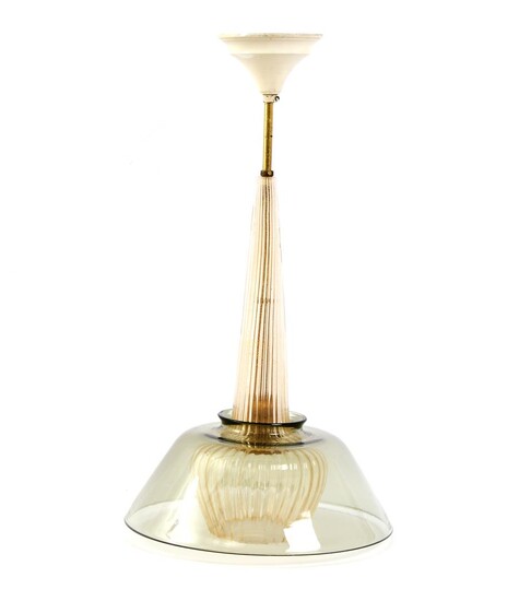 (-), Murano glazen hanglamp 57 cm hoog, kap...