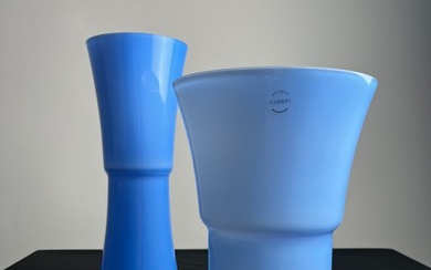 Murano.com - Carlo Nason - Vase - Flared N64 V26 - two Murano glass vases