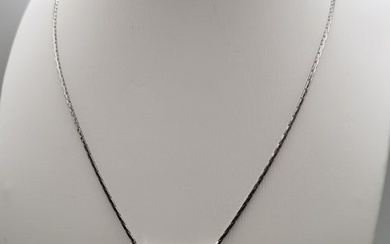Necklace - 14 kt. White gold - Diamond